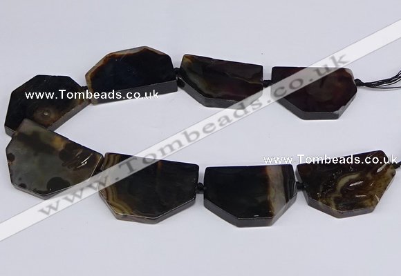 CNG2751 15.5 inches 30*45mm - 35*50mm freeform agate beads