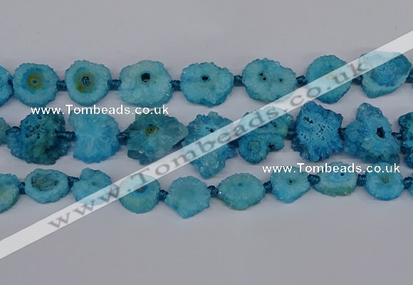 CNG2764 15.5 inches 15*20mm - 25*30mm freeform druzy agate beads