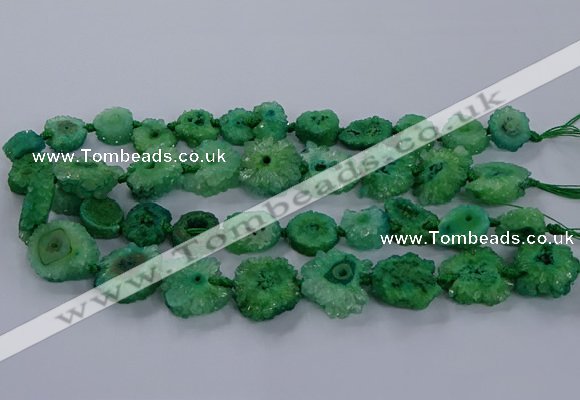 CNG2766 15.5 inches 15*20mm - 25*30mm freeform druzy agate beads