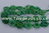 CNG2767 15.5 inches 30*40mm - 45*50mm freeform druzy agate beads