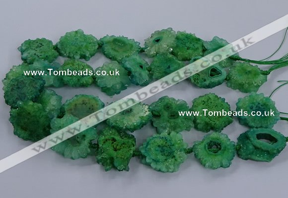 CNG2767 15.5 inches 30*40mm - 45*50mm freeform druzy agate beads