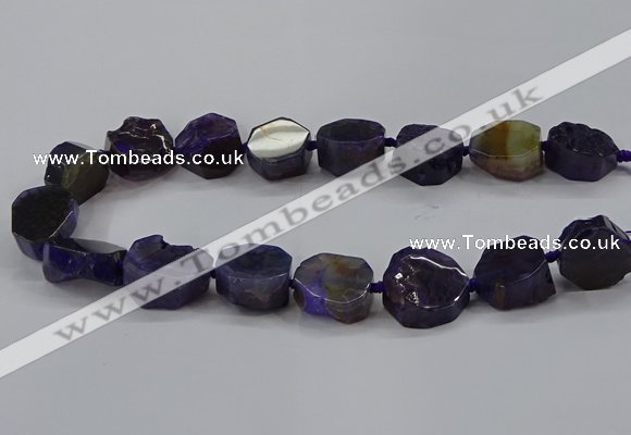 CNG2769 15.5 inches 20*22mm - 22*26mm freeform agate beads