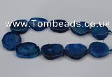 CNG2778 15.5 inches 30*35mm - 35*40mm freeform agate beads