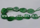 CNG2779 15.5 inches 30*35mm - 35*40mm freeform agate beads