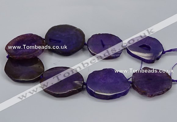 CNG2785 15.5 inches 35*40mm - 45*50mm freeform agate beads