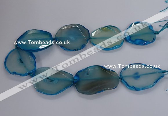 CNG2792 15.5 inches 30*40mm - 40*55mm freeform agate beads