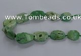 CNG2811 15.5 inches 25*35mm - 30*45mm freeform druzy agate beads