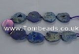 CNG2813 15.5 inches 25*35mm - 30*45mm freeform druzy agate beads