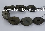 CNG2817 15.5 inches 30*45mm - 40*55mm freeform druzy agate beads