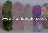 CNG2828 15.5 inches 10*14mm - 13*18mm faceted nuggets mixed quartz beads