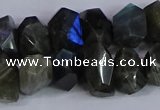 CNG2830 15.5 inches 10*14mm - 13*18mm faceted nuggets labradorite beads