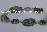 CNG2840 20*25mm - 32*50mm freeform druzy agate beads wholesale