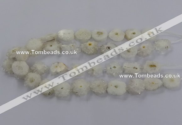 CNG2845 15.5 inches 15*20mm - 25*30mm freeform druzy agate beads