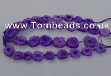 CNG2849 15.5 inches 15*20mm - 25*30mm freeform druzy agate beads