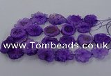 CNG2850 15.5 inches 30*40mm - 45*50mm freeform druzy agate beads