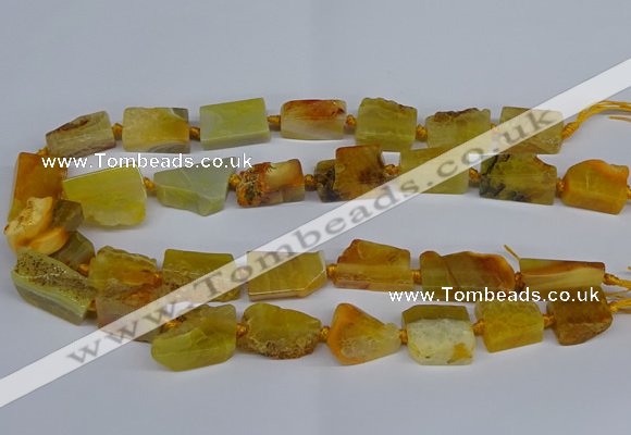 CNG2900 15.5 inches 12*16mm - 15*25mm freeform agate beads