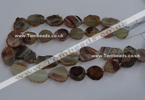 CNG2930 15.5 inches 18*25mm - 25*30mm freeform agate beads