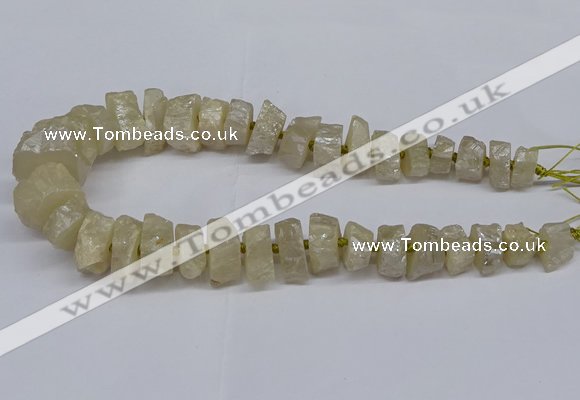 CNG2941 15.5 inches 10*15mm - 20*30mm nuggets plated white crystal beads