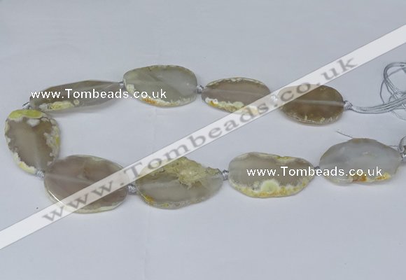 CNG2948 15.5 inches 22*30mm - 30*45mm freeform agate beads