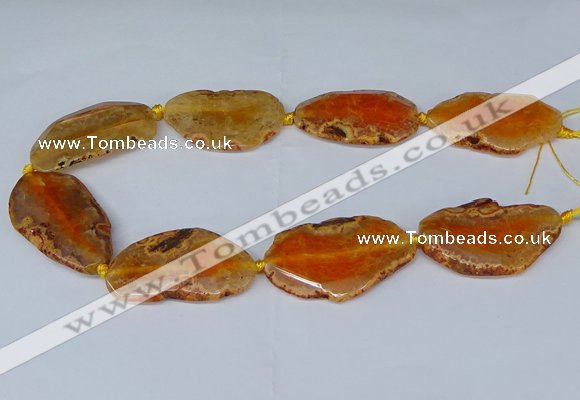 CNG2950 15.5 inches 25*35mm - 30*50mm freeform agate beads