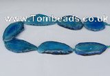 CNG2953 15.5 inches 25*35mm - 30*50mm freeform agate beads