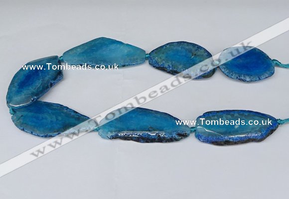 CNG2953 15.5 inches 25*35mm - 30*50mm freeform agate beads