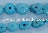 CNG2970 15.5 inches 8*10mm - 15*18mm freeform druzy agate beads