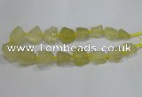 CNG3005 15.5 inches 15*20mm - 22*30mm nuggets lemon quartz beads