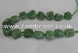 CNG3007 15.5 inches 15*20mm - 22*30mm nuggets green aventurine beads