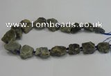 CNG3008 15.5 inches 15*20mm - 22*30mm nuggets labradorite beads
