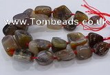 CNG3045 25*30mm - 30*40mm nuggets agate gemstone beads