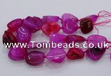 CNG3048 25*30mm - 30*40mm nuggets agate gemstone beads