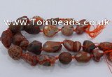 CNG3055 25*30mm - 30*40mm nuggets agate gemstone beads