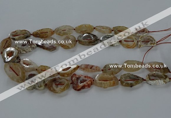 CNG3060 15.5 inches 13*18mm - 18*25mm freeform druzy agate beads