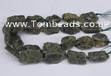 CNG3076 15.5 inches 20*30mm - 22*40mm nuggets green kyanite beads