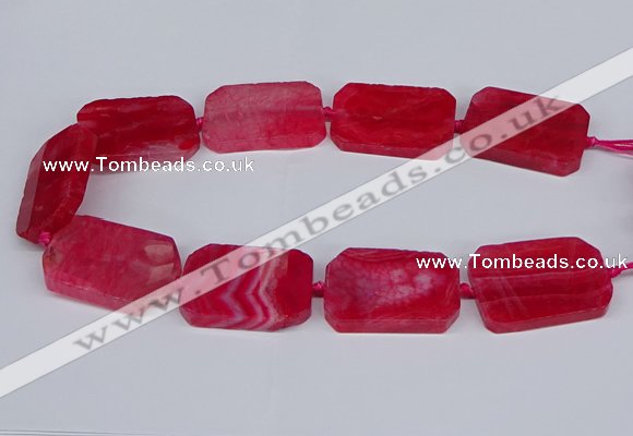 CNG3082 15.5 inches 30*40mm - 35*45mm freeform agate beads