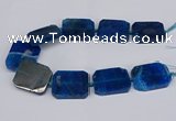 CNG3083 15.5 inches 30*40mm - 35*45mm freeform agate beads