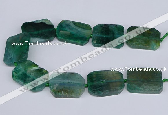 CNG3084 15.5 inches 30*40mm - 35*45mm freeform agate beads