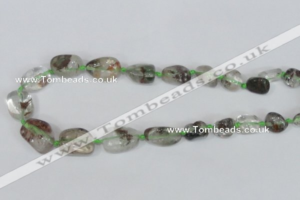 CNG312 15.5 inches 10*12mm – 18*25mm nuggets green-phantom beads