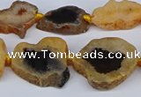 CNG3168 15.5 inches 15*20mm - 25*30mm freeform druzy agate beads