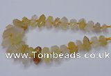 CNG3205 10*25mm - 12*45mm faceted nuggets yellow quartz beads