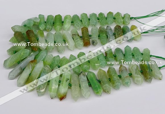 CNG3226 15.5 inches 10*20mm - 12*40mm faceted nuggets agate beads