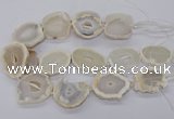 CNG3300 30*35mm - 35*40mm freeform druzy agate beads