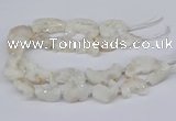 CNG3306 20*30mm - 30*45mm freeform plated druzy agate beads