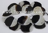 CNG3312 40*45mm - 45*55mm freeform druzy agate gemstone beads