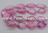 CNG3360 15.5 inches 30*35mm - 35*45mm faceted freeform agate beads