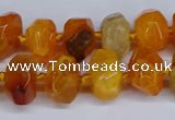 CNG3365 15.5 inches 10*14mm - 12*16mm nuggets agate beads
