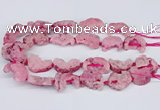 CNG3376 20*30mm - 30*45mm freeform plated druzy agate beads