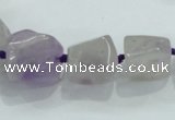 CNG338 15.5 inches 8*10mm - 18*22mm faceted nuggets amethyst beads