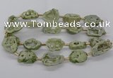 CNG3415 15.5 inches 18*25mm - 30*35mm freeform plated druzy agate beads